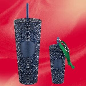 Navy Gemstone Cold Cup & Keychain Ornament -NEW 2024